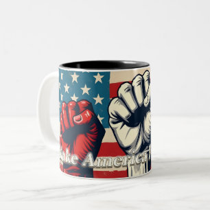 Make America Free Again Kunstwerk Zweifarbige Tasse
