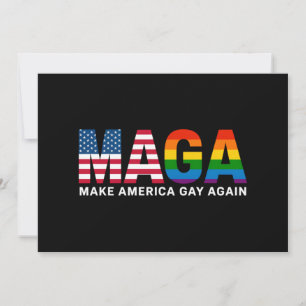 Make America Gay Again Gay Pride 2025 LGBTQ+  Einladung