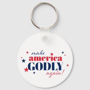 Make America Godly Again Patriotisch Schlüsselanhänger