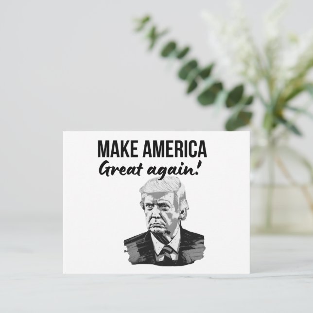 Make America Great Again 2024 Postkarte (Stehend Vorderseite)