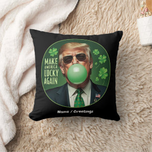 Make America Lucky Again Lustiger Trump Kaugummi  Kissen