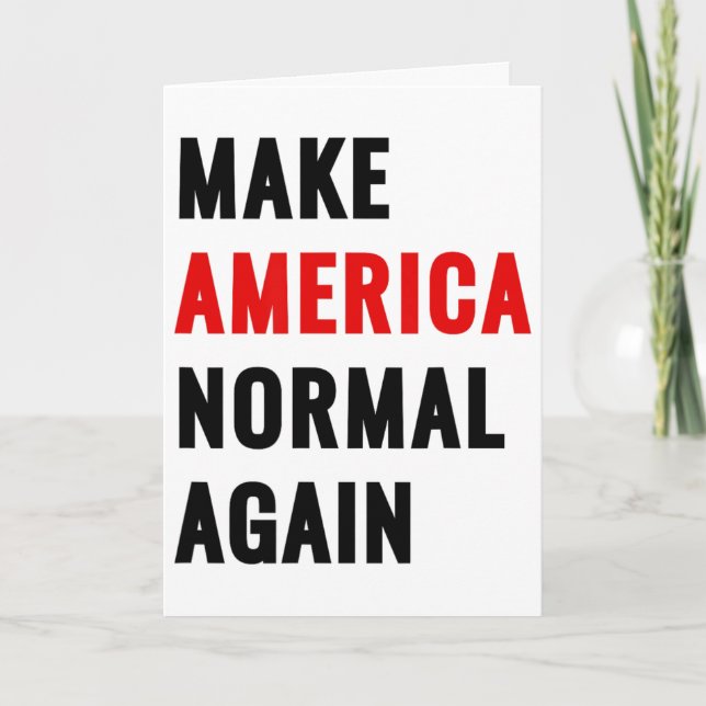 Make America Normal Again  Karte (Vorderseite)