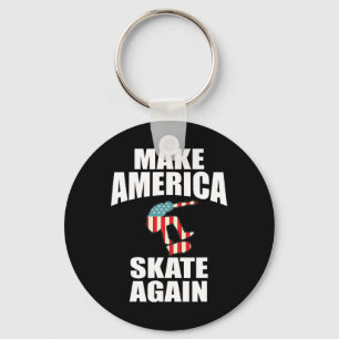 Make America Skate Again Skateboard-Fan Sport Schlüsselanhänger