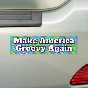 Make America wieder Groovy Autoaufkleber