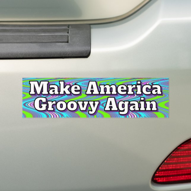 Make America wieder Groovy Autoaufkleber (Auf Auto)