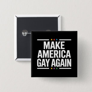 Make American Gay Again Lustiger Gay Pride Monat Button