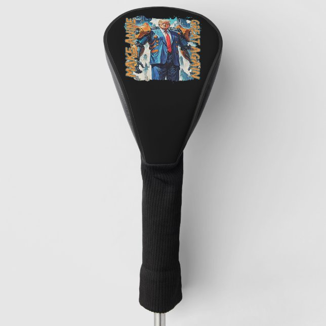 Make Anime Great Again - Mecha Trump Golf Headcover (Vorderseite)
