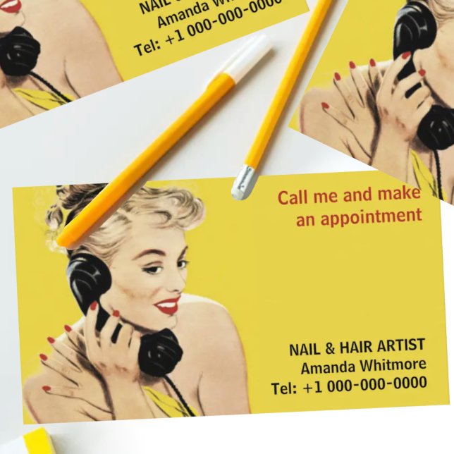 Make-Artist Haar Nail Visitenkarte (Von Creator hochgeladen)