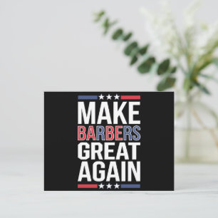 Make Barbers Great Again Barbiere für Trump 2024  Postkarte