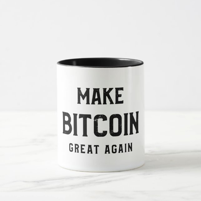 Make Bitcoin great again mug (Centre)