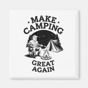 Make Camping Great Again Mit Donald Trump Magnet