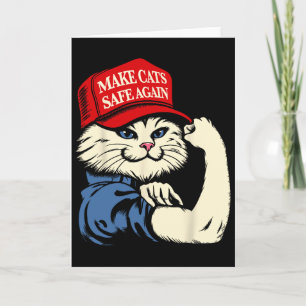 Make Cats Safe Again Rote Mützen Katzen Für Trump Karte