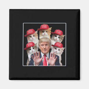Make Cats Safe Again Trump Rote Mütze Make Pets Sa Magnet