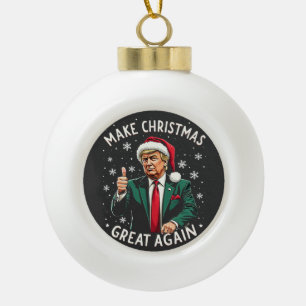 Make Christmas Great Again Hässlicher Weihnachtsma Keramik Kugel-Ornament