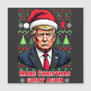 Make Christmas Great Again Hässlicher Weihnachtspu Magnetkarte