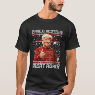 Make Christmas Great Again Lustiger Santa Trump 20 T-Shirt