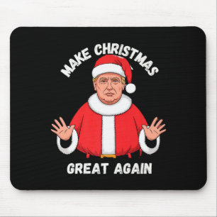 Make Christmas Great Again Lustiger Santa Trump Pr Mousepad