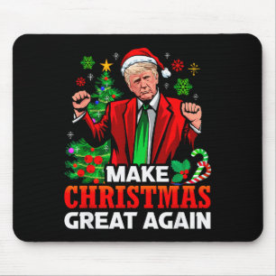 Make Christmas Great Again Santa Präsident Trump _ Mousepad