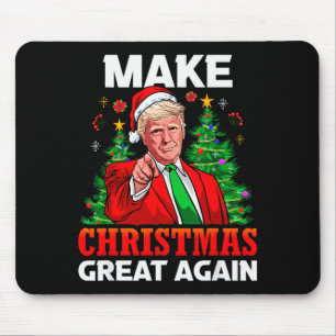Make Christmas Great Again Santa Präsident Trump _ Mousepad