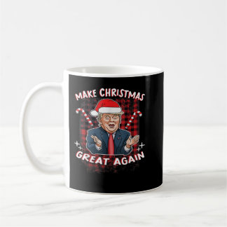 Make Christmas Great Again Santa Trump Ugly Sweate Kaffeetasse