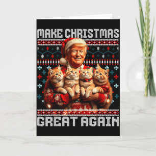 Make Christmas Great Again Xmas Lustig Trump Pyjam Karte
