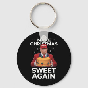 Make Christmas Sweet Wieder Trump Weihnachtsgesche Schlüsselanhänger