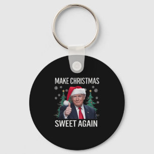 Make Christmas Sweet Wieder Trump Weihnachtsgesche Schlüsselanhänger