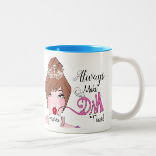 "Make Diva Time"/Relax and Chill Zweifarbige Tasse