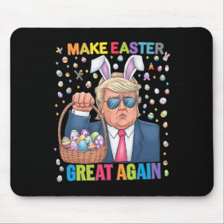 Make Easter Great Again Funny Trump Bunny Spring H Mousepad