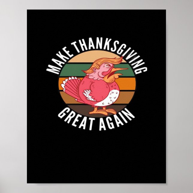 Make Erntedank Great Again Trumpkin - Hallowee Poster (Vorne)