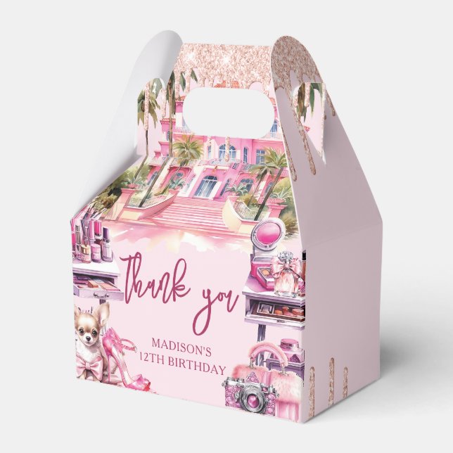 Make eup Birthday Party Personalisiert Geschenkschachtel (Vorderseite)