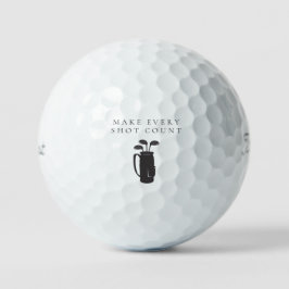 'Make Every Shot Count' Mindfulness, Motivational  Golfball