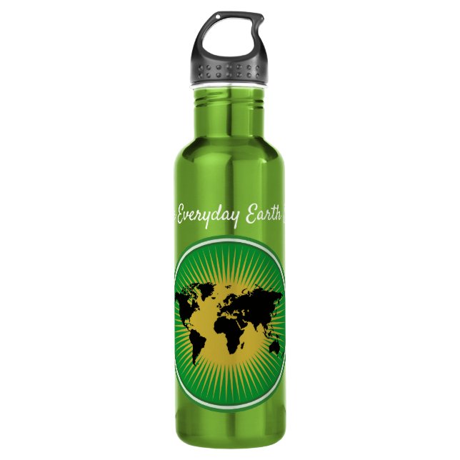Make Everyday Earth Day Stainless Steel Water Bott Edelstahlflasche (Vorderseite)