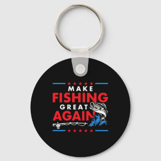 Make Fishing Great Again Lustiger Angler Fischer Schlüsselanhänger