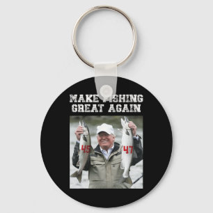 Make Fishing Great Again Trump 2024 Schlüsselanhänger