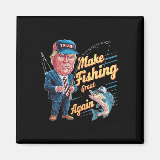 Make Fishing Great Again Trump Lustiger Angler Ang Magnet