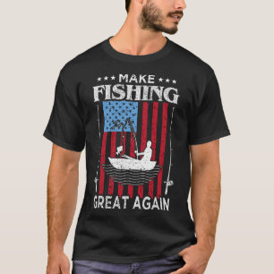 Make Fishing Great Again Trump Lustiger Angler Ang T-Shirt