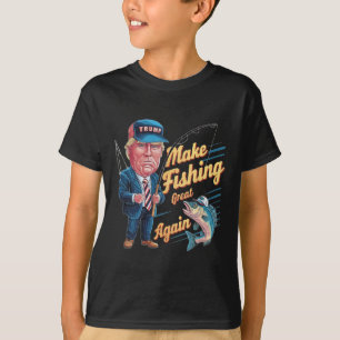 Make Fishing Great Again Trump Lustiger Angler Ang T-Shirt