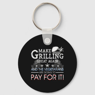 Make Grilling Great Again Trump Bbq Pit Master Gri Schlüsselanhänger