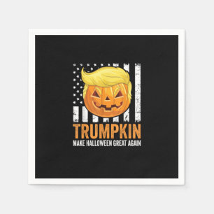 Make Halloween Great wieder Trumpkin Funny Hair Pu Serviette