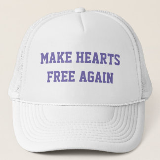 MAKE HEARTS FREI WIEDER LKW-Kappe - MAGA-Stil Truckerkappe
