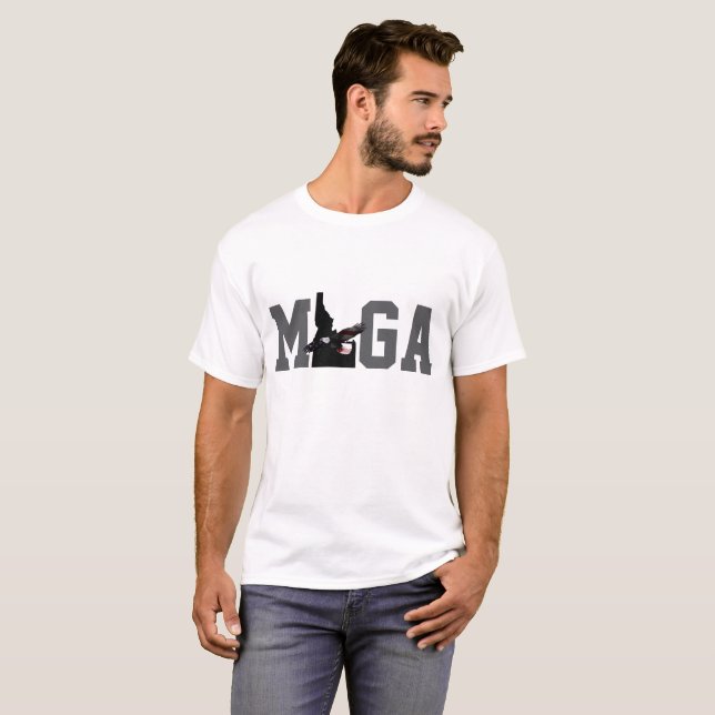 MAKE IDAHO GREAT WIEDER EGAL FLAG - SPIELEN AUF MA T-Shirt (Vorne ganz)