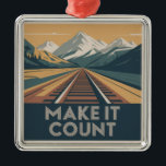 Make It Count Ornament Aus Metall<br><div class="desc">Make It Count</div>