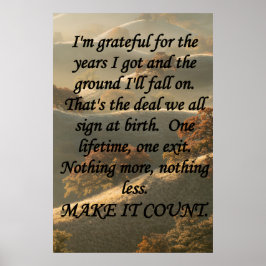 Make It Count Poster