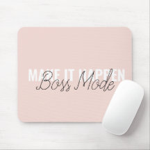 Make It Happen Personalized Mouse Pad – Feminine C