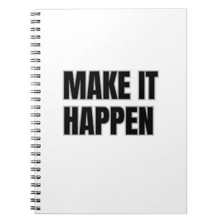 Make It Happen Spiral Photo Notebook Notizblock