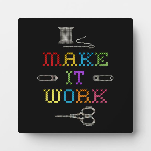 Make It Work Fashion Fotoplatte (Vorderseite)