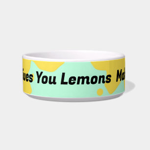 Make Lemonade Pet Bowl Napf