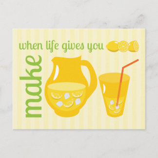 Make Lemonade Postkarte