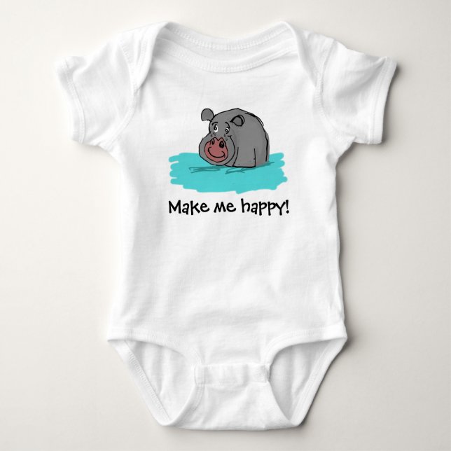 Make me happy baby strampler (Vorderseite)